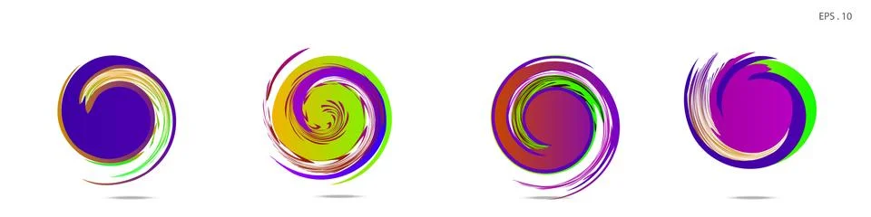 Vortex vector background. Templates for logo design, leaflets or presentation イラスト素材