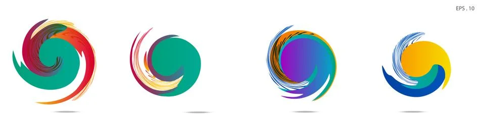 Vortex vector background. Templates for logo design, leaflets or presentation Stock Illustration