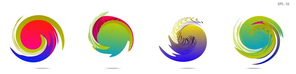 Vortex vector background. Templates for logo design, leaflets or presentation イラスト素材