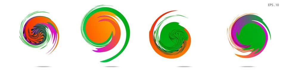 Vortex vector background. Templates for logo design, leaflets or presentation Stock Illustration