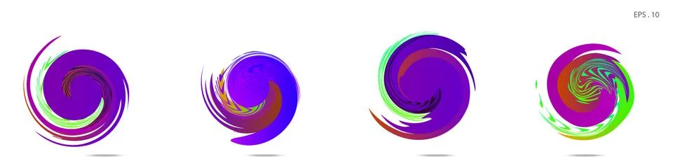 Vortex vector background. Templates for logo design, leaflets or presentation Stock Illustration