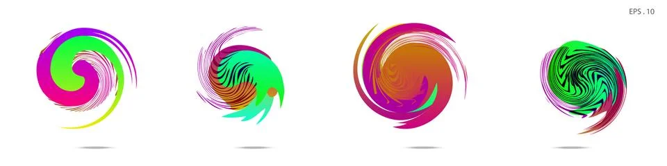 Vortex vector background. Templates for logo design, leaflets or presentation Stock Illustration