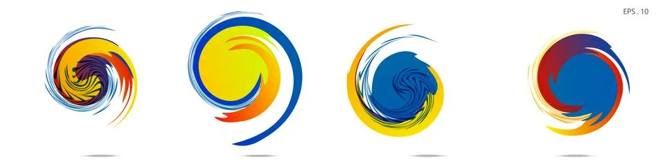Vortex vector background. Templates for logo design, leaflets or presentation 스톡 일러스트