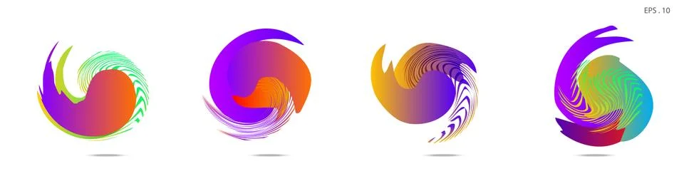 Vortex vector background. Templates for logo design, leaflets or presentation イラスト素材