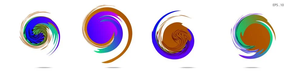 Vortex vector background. Templates for logo design, leaflets or presentation Illustrazione stock