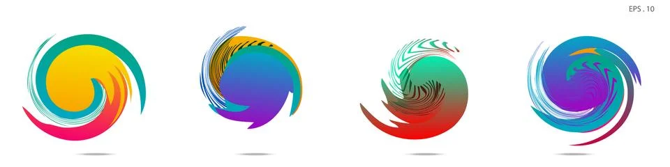 Vortex vector background. Templates for logo design, leaflets or presentation イラスト素材