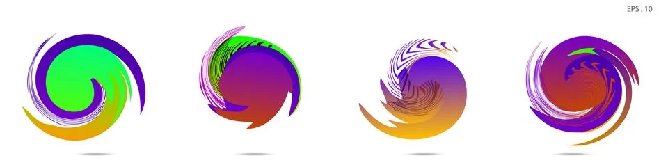 Vortex vector background. Templates for logo design, leaflets or presentation Stock Illustration