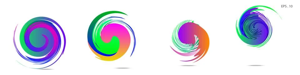 Vortex vector background. Templates for logo design, leaflets or presentation Stock Illustration