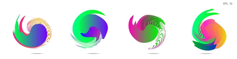 Vortex vector background. Templates for logo design, leaflets or presentation 스톡 일러스트