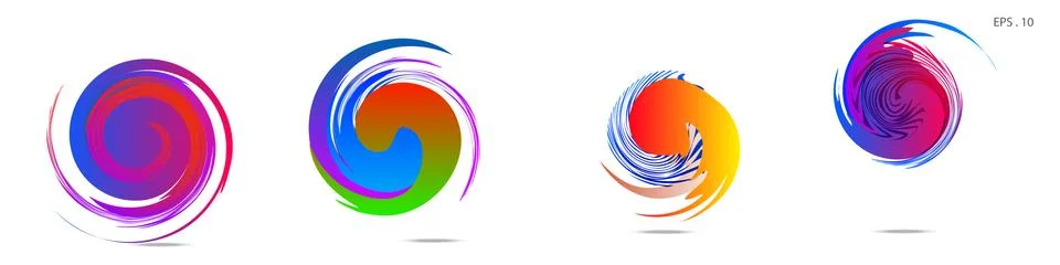 Vortex vector background. Templates for logo design, leaflets or presentation 스톡 일러스트