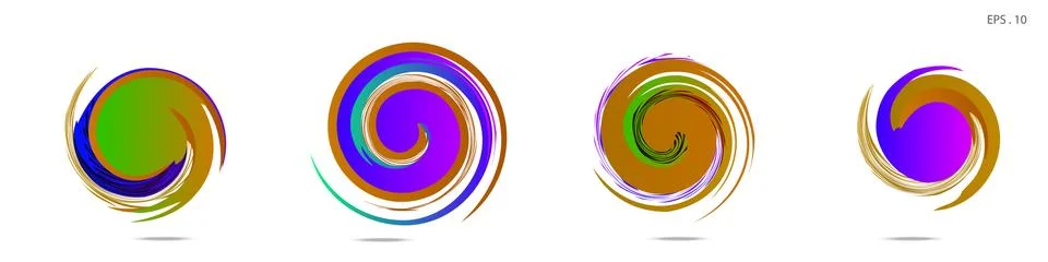 Vortex vector background. Templates for logo design, leaflets or presentation Illustrazione stock