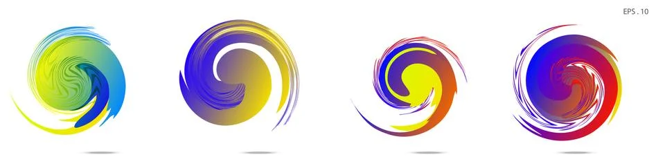 Vortex vector background. Templates for logo design, leaflets or presentation 스톡 일러스트