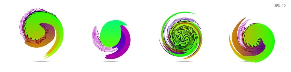 Vortex vector background. Templates for logo design, leaflets or presentation Stock Illustration