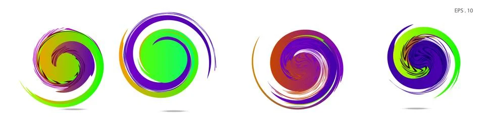 Vortex vector background. Templates for logo design, leaflets or presentation Stock Illustration