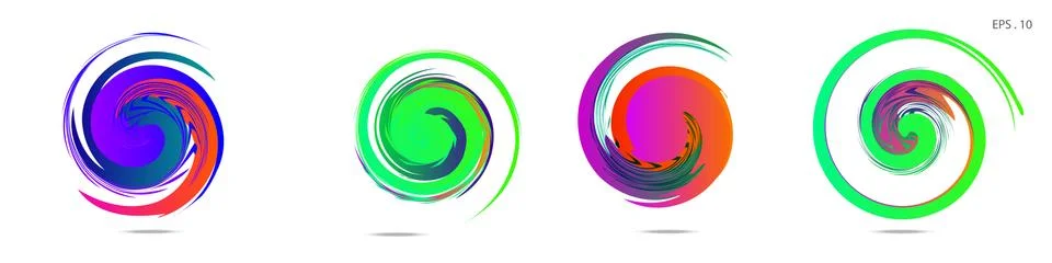 Vortex vector background. Templates for logo design, leaflets or presentation Stock Illustration