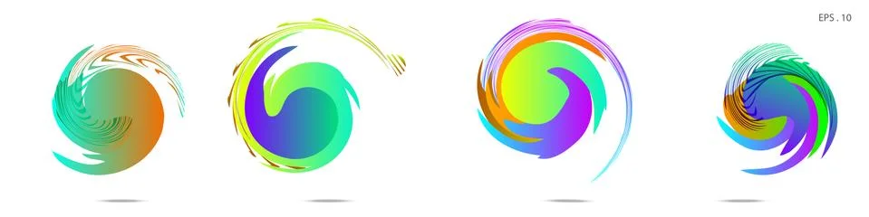 Vortex vector background. Templates for logo design, leaflets or presentation Illustrazione stock