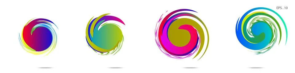 Vortex vector background. Templates for logo design, leaflets or presentation 库存插图