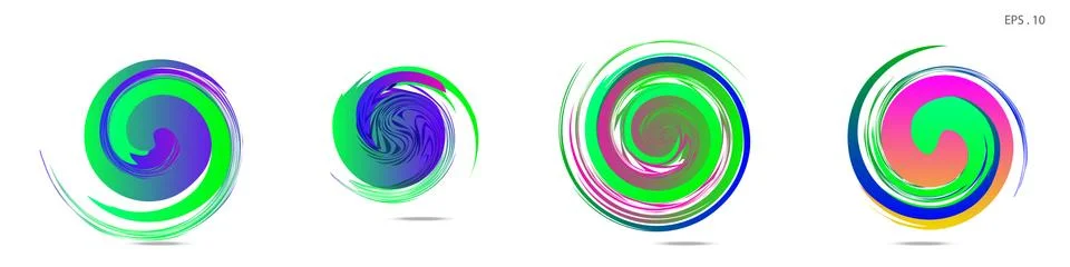 Vortex vector background. Templates for logo design, leaflets or presentation Stock Illustration
