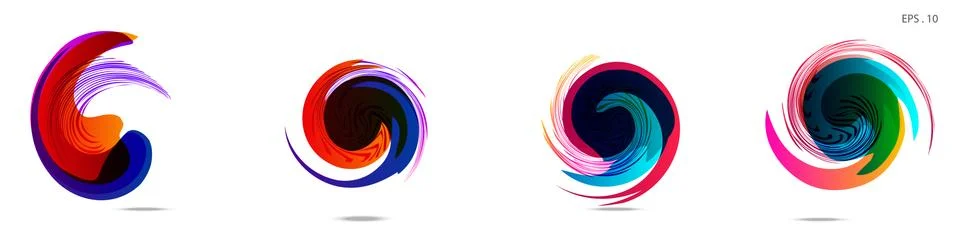 Vortex vector background. Templates for logo design, leaflets or presentation 스톡 일러스트