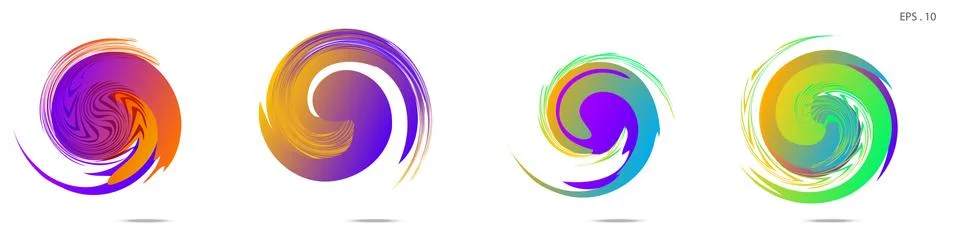 Vortex vector background. Templates for logo design, leaflets or presentation 库存插图