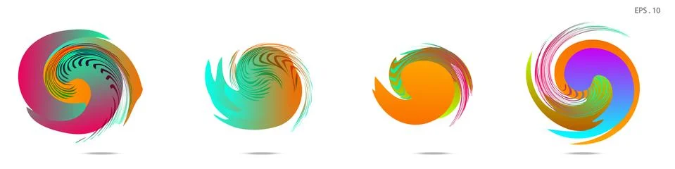 Vortex vector background. Templates for logo design, leaflets or presentation Illustrazione stock