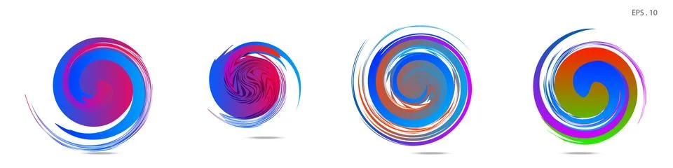 Vortex vector background. Templates for logo design, leaflets or presentation Stock Illustration