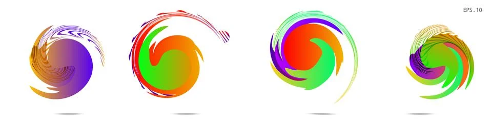 Vortex vector background. Templates for logo design, leaflets or presentation 스톡 일러스트