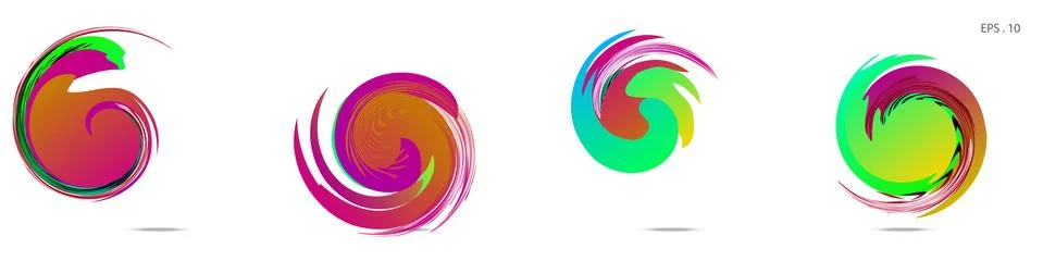 Vortex vector background. Templates for logo design, leaflets or presentation Stock Illustration