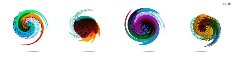 Vortex vector background. Templates for logo design, leaflets or presentation イラスト素材