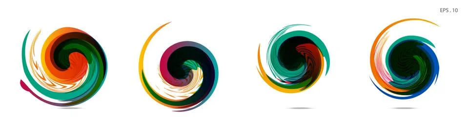 Vortex vector background. Templates for logo design, leaflets or presentation Stock Illustration