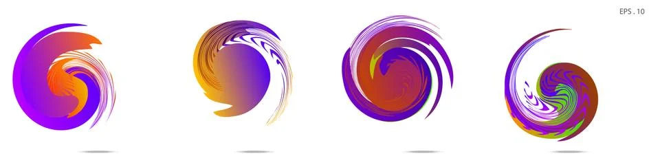 Vortex vector background. Templates for logo design, leaflets or presentation イラスト素材