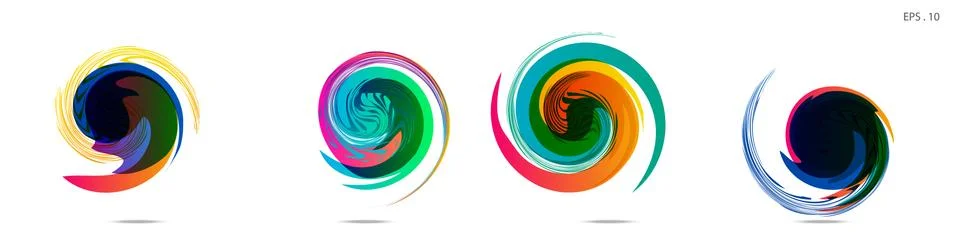 Vortex vector background. Templates for logo design, leaflets or presentation イラスト素材