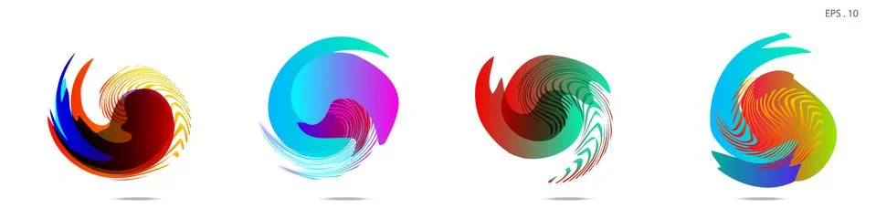 Vortex vector background. Templates for logo design, leaflets or presentation Illustrazione stock