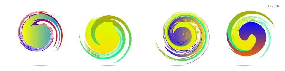 Vortex vector background. Templates for logo design, leaflets or presentation 스톡 일러스트