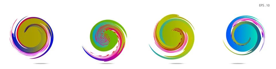 Vortex vector background. Templates for logo design, leaflets or presentation Illustrazione stock