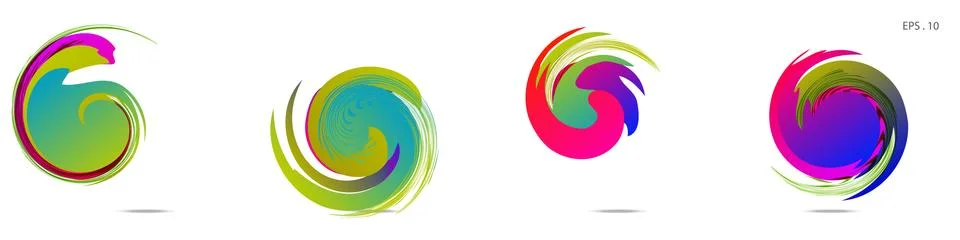 Vortex vector background. Templates for logo design, leaflets or presentation Stock Illustration