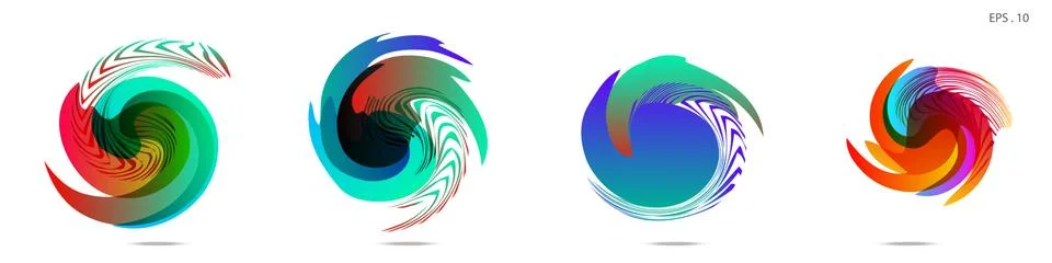 Vortex vector background. Templates for logo design, leaflets or presentation Stock Illustration