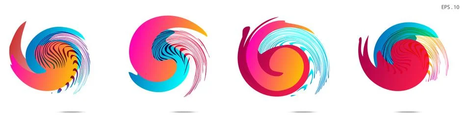 Vortex vector background. Templates for logo design, leaflets or presentation イラスト素材