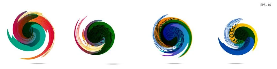 Vortex vector background. Templates for logo design, leaflets or presentation イラスト素材