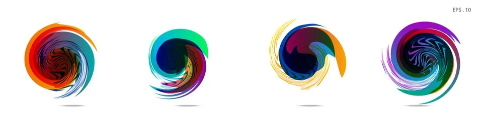 Vortex vector background. Templates for logo design, leaflets or presentation イラスト素材