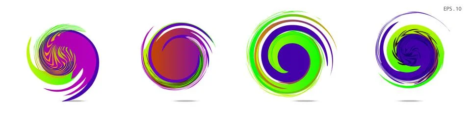 Vortex vector background. Templates for logo design, leaflets or presentation Stock Illustration