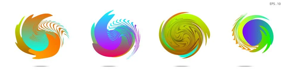 Vortex vector background. Templates for logo design, leaflets or presentation Stock Illustration