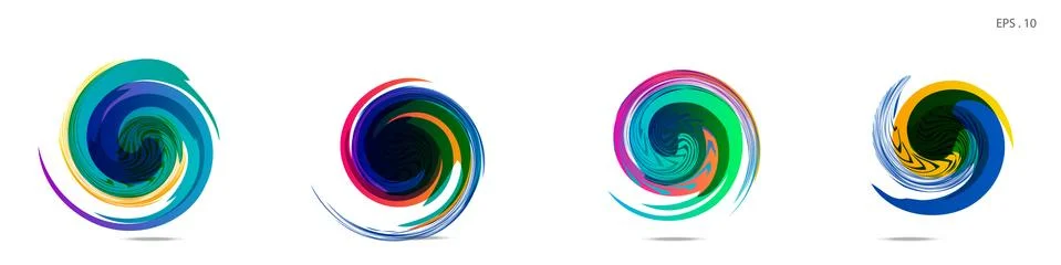 Vortex vector background. Templates for logo design, leaflets or presentation Illustrazione stock