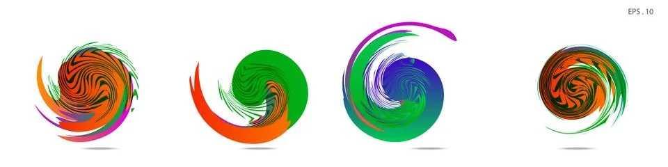 Vortex vector background. Templates for logo design, leaflets or presentation Stock Illustration