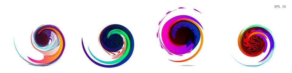 Vortex vector background. Templates for logo design, leaflets or presentation 库存插图