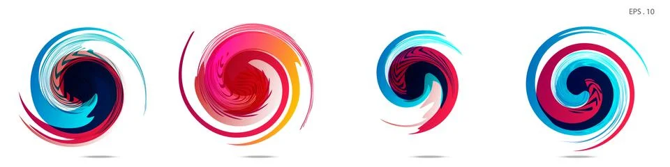 Vortex vector background. Templates for logo design, leaflets or presentation Stock Illustration