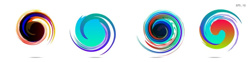 Vortex vector background. Templates for logo design, leaflets or presentation Stock Illustration