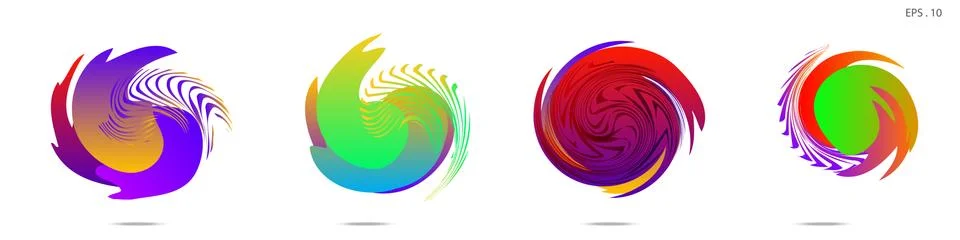 Vortex vector background. Templates for logo design, leaflets or presentation Stock Illustration