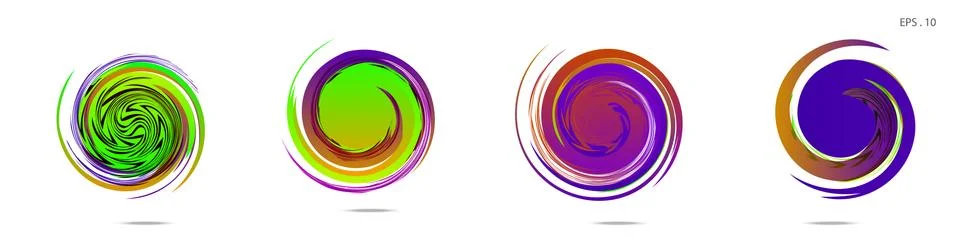 Vortex vector background. Templates for logo design, leaflets or presentation Stock Illustration