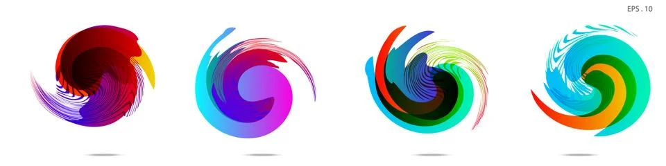 Vortex vector background. Templates for logo design, leaflets or presentation Illustrazione stock